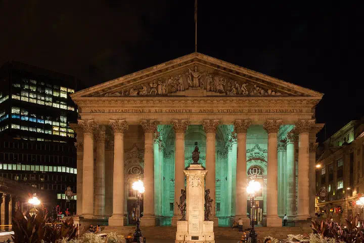 The Royal Exchange in the City of London