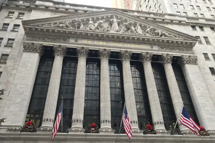 The façade of the New York Stock Exchange