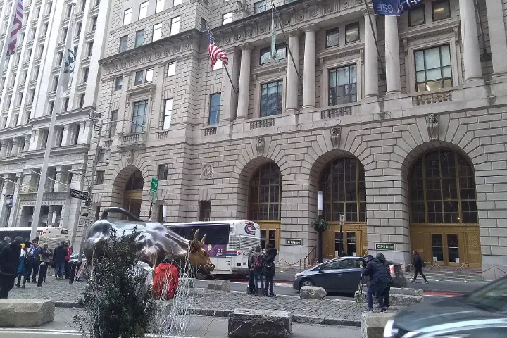 Buildings around Bowling Green in Lower Manhattan