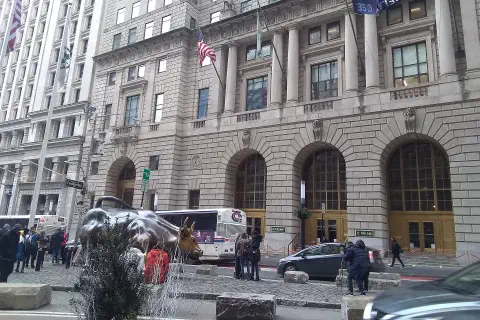 Buildings around Bowling Green in Lower Manhattan