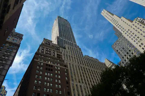 Also known as the Trump Building, originally named Bank of Manhattan Trust building. [#architecture ,#building ,#skyline ,#skyscrape