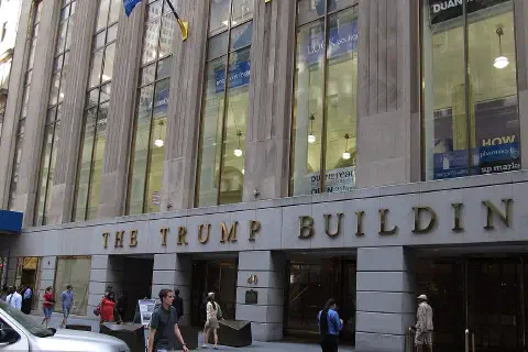 The Trump Building is a 70-story skyscraper in New York City